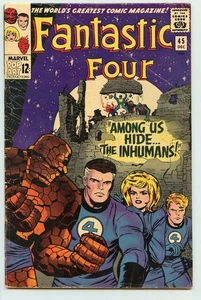CUATRO FANTÁSTICOS #45 (1965) (EN MUY BUEN ESTADO) (1ª aparición) de los inhumanos - Imagen 1 de 19