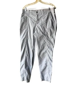 Croft & Barrow Stretch grau Hose Größe 12 Gummibund Cargo wie Taschen - Bild 1 von 8