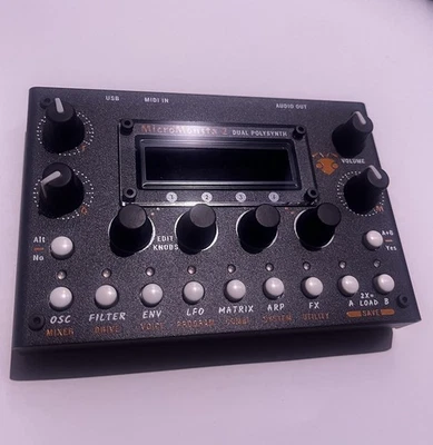 MicroMonsta 2 台式 12 声双音数字合成器原装盒  — 第 1/3 张图片