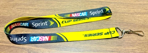 Nascar ~ Sprint Cup Series Lanyard Keychain ~ Yellow ~ 19” Cover