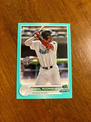 Gabriel Rodriguez 2022 Topps Pro Debut Aqua PD-143 Hillcats Atlanta Braves /75 - Image 1 of 2