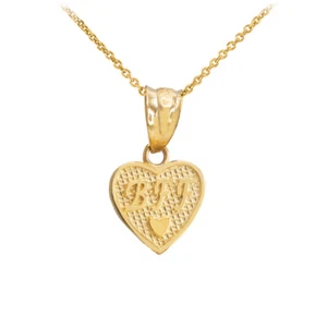 Gold 'BFF' Heart Charm Necklace - Picture 1 of 2