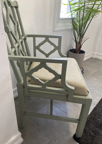 BLOCK & CHISEL BRAMBLE CHINOISERIE ARMCHAIR (ARAK102DEB) MSRP $16,995 Cover