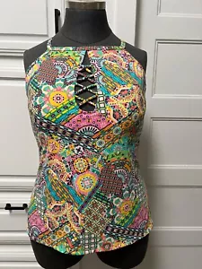 Bleu Rod Beattie sonniges Tankini-Badeoberteil mit hohem Ausschnitt unverbindliche Preisempfehlung des Herstellers 107 $ - Bild 1 von 8