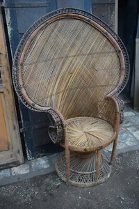 Poltrona in rattan pavone Emmanuelle Peacock - Imagen 1 de 10