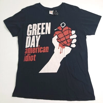 Camiseta de concierto Green Day 2010 American Idiot Tour para hombre talla M granada de mano usada en excelente estado Foto 1 de 4