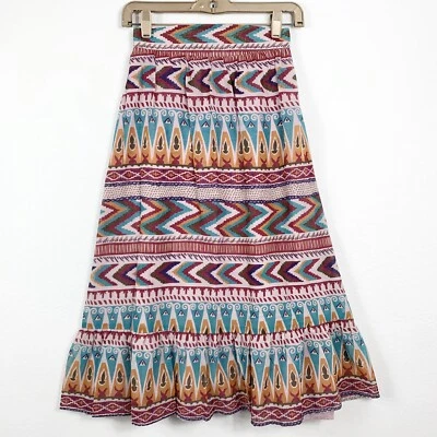 Vintage Skirt MJ Concepts High Waisted Midi Skirt A Line Union Made VTG Size 5 Foto 1 de 4