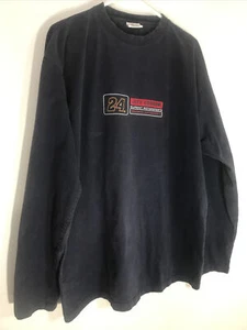 NASCAR jeff gordon vtg long sleeve Navy Blue Winners Circle XL Embroidered - Picture 1 of 7