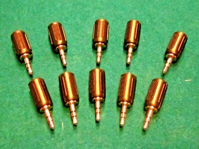Lote de 10 adaptadores de audio de 3,5 mm macho a 2,5 mm hembra 2 anillos conector de 3,5 mm de 2,5 mm  Foto 1 de 4