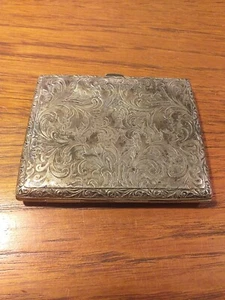 ANTIQUE ALPACCA CIGARETTE CASE SILVERPLATED  - Foto 1 di 12
