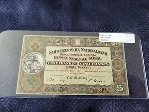 Switzerland 5 Franken 1947 Pick #11m Extra Fine - Serial #081707 - Picture 1 of 2