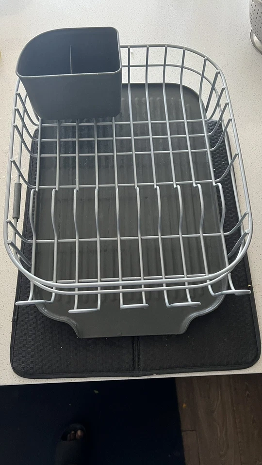 KitchenAid KE896BXCGA Expandable Dish-Drying Rack - Charcoal Gray - Image 1 of 1