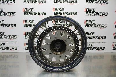04 SUZUKI INTRUDER 800 FRONT WHEEL FRONT RIM & ROTOR BB758 - Image 1 of 4