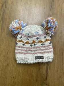 Matilda Jane Hat Girls Adele Double Poms Winter Hat Size L So Cute!! - Picture 1 of 14