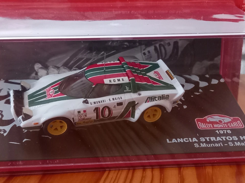 LANCIA STRATOS Alitalia  N°10 1er Rallye Monte Carlo 1976 (IXO/Altaya) 1/43 - Photo 1/1