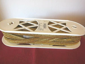 20 Yards of St. Louis Trimming mylar braided gold trim, 2 pieces (14 & 6 yds) - Picture 1 of 5