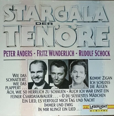 STARGALA DER TENÖRE Peter Anders, Fritz Wunderlich, Rudolf Schock CD 18 Titel - Bild 1 von 4