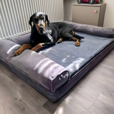 XXL Orthopedic Dog Bed Tremendous Sofa Bed Rich Foam Cushion Cradle Waterproof - Image 1 of 4