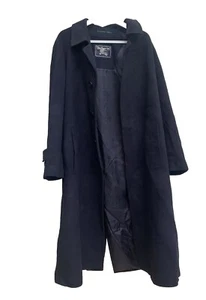BURBERRYS TRENCH COAT SIZE 38 US WOOL CASHMERE BLUE #Z18 - Picture 1 of 9