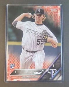 Jon Gray 2016 Topps Red 5x7 RC #4/5 Rare Series One Rookie Rockies Baseball Card - Picture 1 of 5