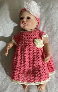handmade Baby Mädchen Häkelkleid - Bild 1 von 5