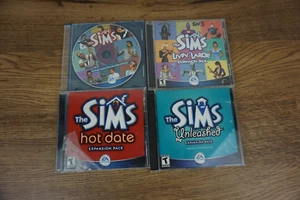 The Sims (PC, 2000) Original Base Game, Livin Large, Hot Date, Unleashed w\ Keys - Picture 1 of 1