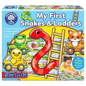 ORCHARD TOYS MY FIRST SNAKES & LADDERS BOARD GAME 2-4 PLAYERS 3-6 AGES - Picture 1 of 4