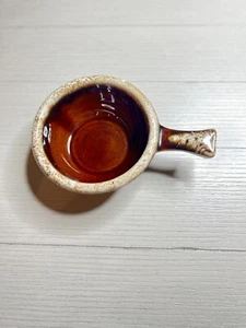 5 Vintage Hull USA Pottery Brown Grip Glaze Soup/Chili Handled Bowls 5.5” Wide - Picture 1 of 3