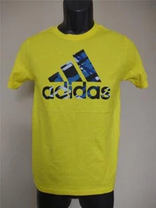 New Minor Flaw Youth Size M Medium 10/12 Yellow Adidas Shirt - Picture 1 of 4