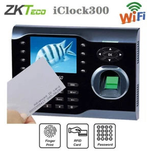 ZKTeco iClock300 TCP/IP USB Biometric Fingerprint Time Clock Attendance System - Picture 1 of 6