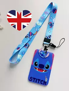 Lilo & Stitch Lanyard ID Holder Tag Neck Strap Work Badge Student Card Pass And - Picture 1 of 3