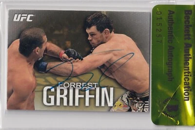 Forrest Griffin Signed 2012 Topps UFC Knockout Gold Card #30 BAS Beckett COA #/d - Image 1 of 4