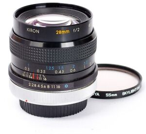 Kino Precision Kiron 2/28mm MC mount Canon FD Wide Angle Lens No.20100280 ••