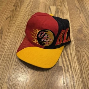 Vintage Oklahoma City Blazers Top Of The World Wave Snapback Cap Hat 90s CHL Vtg - Picture 1 of 6