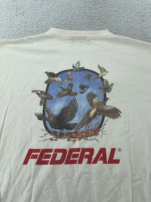 Camisa Federal De Colección Para Hombres 2XL Crema Soporte Tiro Deportes Hecha en EE. UU. Caza Foto 1 de 4