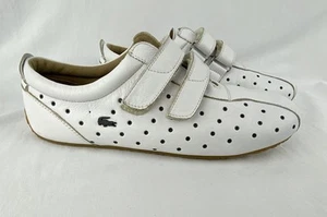 Lacoste Trinity Micro Sneaker Trainers Women 8 Leather White Low Pro Sporty-chic - Picture 1 of 18