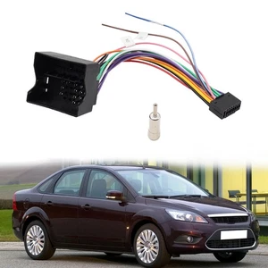 Stereo Audio 16PIN Power Wiring Harness Adapter For Ford Focus C-MAX Fiesta Kuga - Foto 1 di 13