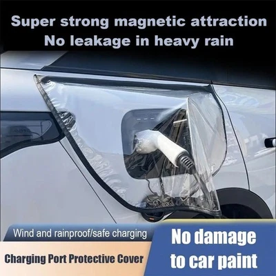 EV Charger Port Cover Electric Car Charging Port Plug Rain Cover Sun Protection - Image 1 of 4