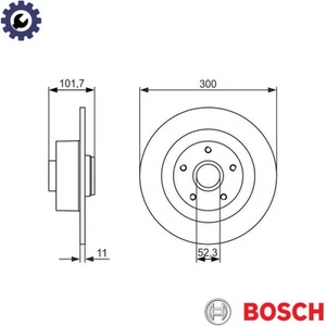 2x BRAKE DISC 0 986 479 573 FOR RENAULT LAGUNA K9K 846 1.5L M9R820/828 2.0L 4cyl - Picture 1 of 6