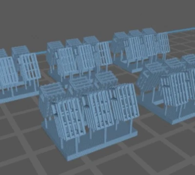 Z Scale lobster traps 5 sets of 6 traps N1027 - Image 1 of 3