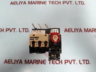 Hyundai Hor 1k Thermal Overload Relay 18 5ka 600vac Max 5a - Image 1 of 4