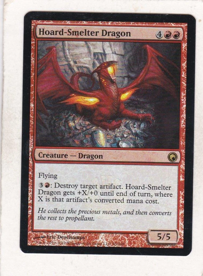 Magic MTG: Foil: Scars of Mirrodin: Hoard-Smelter Dragon - Image 1 of 1