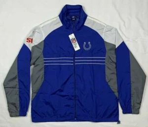 Giacca uomo Reebok Indianapolis Colts grande blocco colore full zip B8 - Foto 1 di 12