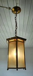alte Hängelampe Jugendstil ca. 1910 - Bild 1 von 3