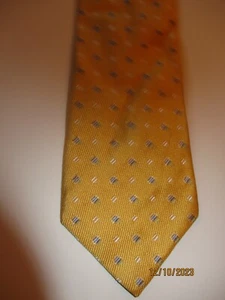 Jos A Bank Yellow Silk Neck Tie - Picture 1 of 2