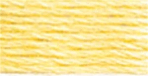 DMC Pearl Cotton Skein Size 5 27.3yd-Very Light Golden Yellow - Picture 1 of 1