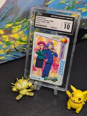 Vintage Pokemon 1998 Team Rocket 🚀 Bandai Carddass #87 🌹 Anime Pt 3 JPN 🎌 - Image 1 of 3