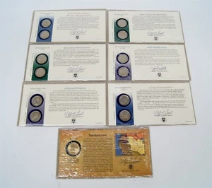 Lot of 7 Sealed US State Quarter Coin Ratified Constitution Sets + Sacagawea P D - Picture 1 of 6