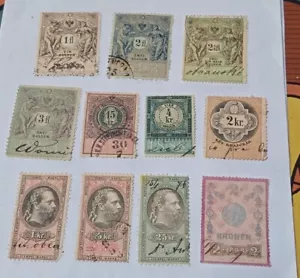 More details for austria hungary empire fiscal revenue stamps 19th century kreuzer gulden etc
