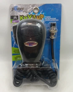 Cb Power Microphone 4 Pin Mic 9' Przewód NOS! Redukcja szumów Power Comm - Zdjęcie 1 z 8